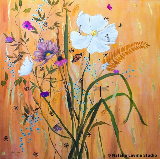 Contemplation 2015 36 x 36 Mixed Media 