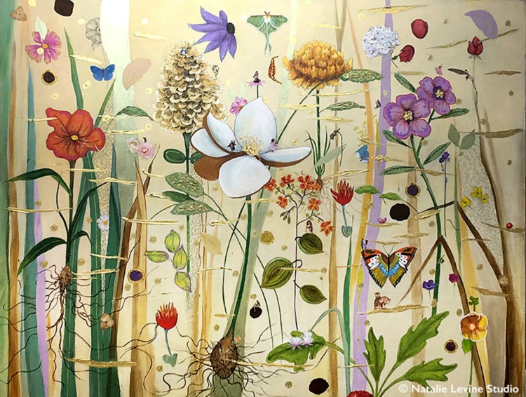 La De Da 2018 60 x 48 Mixed Media