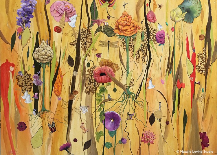 Surrender To Spring 2015 48 x 60 Mixed Media